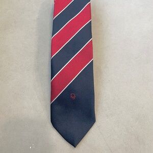 Christian Dior Silk Tie Signature Embroidered Colorblocks